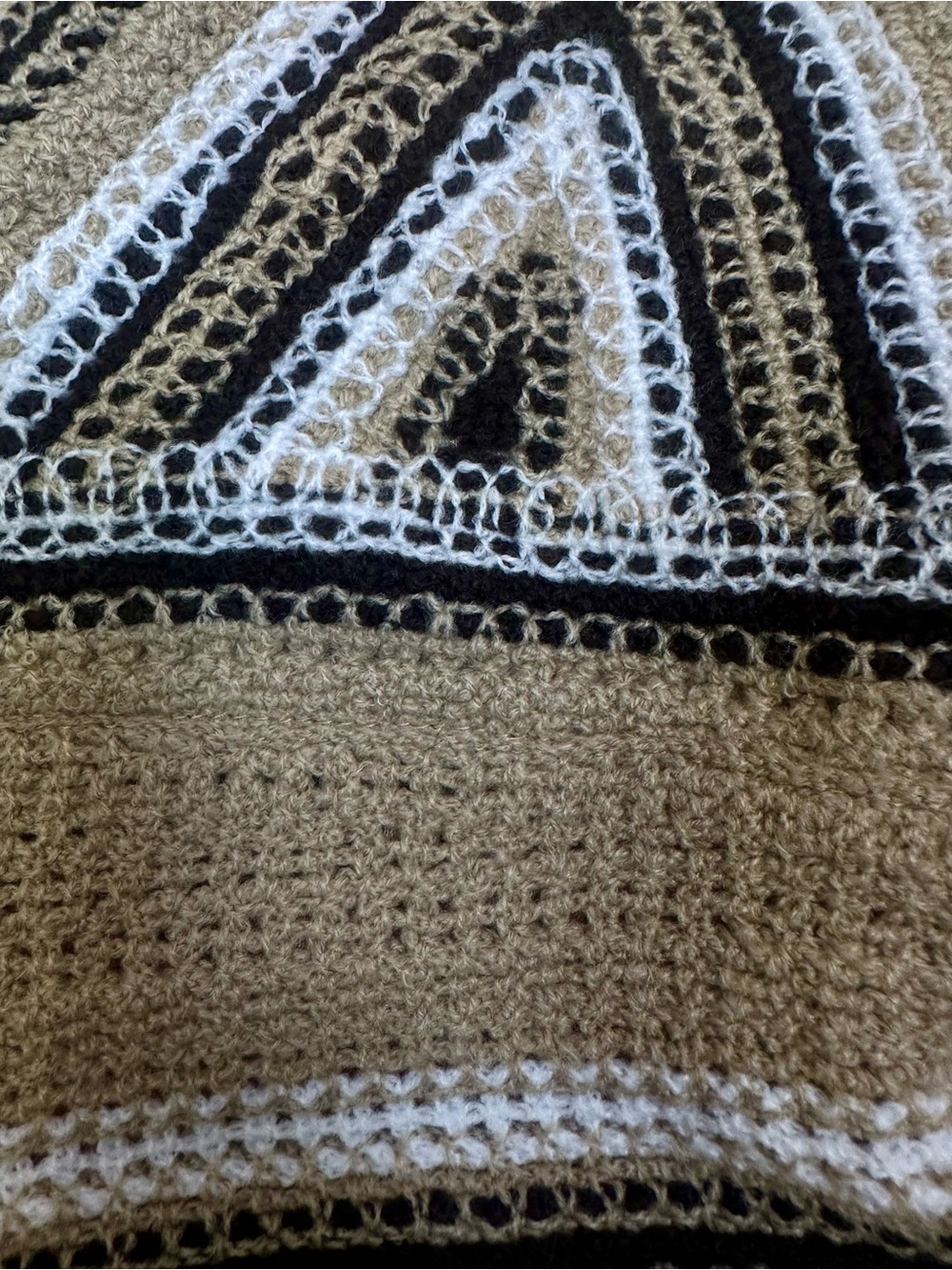 Crochet-Bodice Maxi Dress in Beige - Picture 7 of 10
